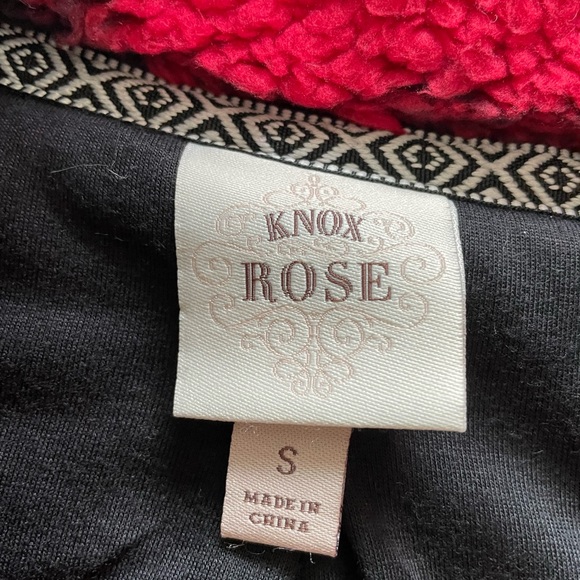 Knox Rose Buffalo Plaid Sherpa Jacket Sz Small - Picture 3 of 3